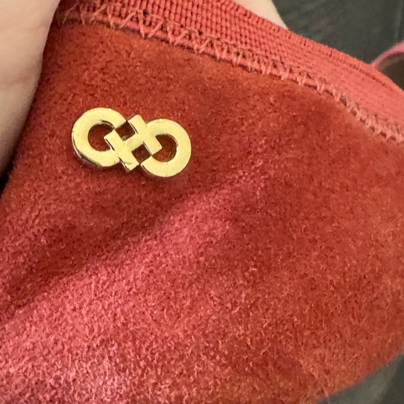 Cole Haan ELBRIDGE Womens Size 8.5 B US Red Suede Leather Cap Toe Ballet Flats - Picture 7 of 12